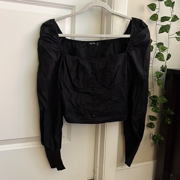 Nasty Gal Tops - Nasty Gal Black Long Sleeve Top